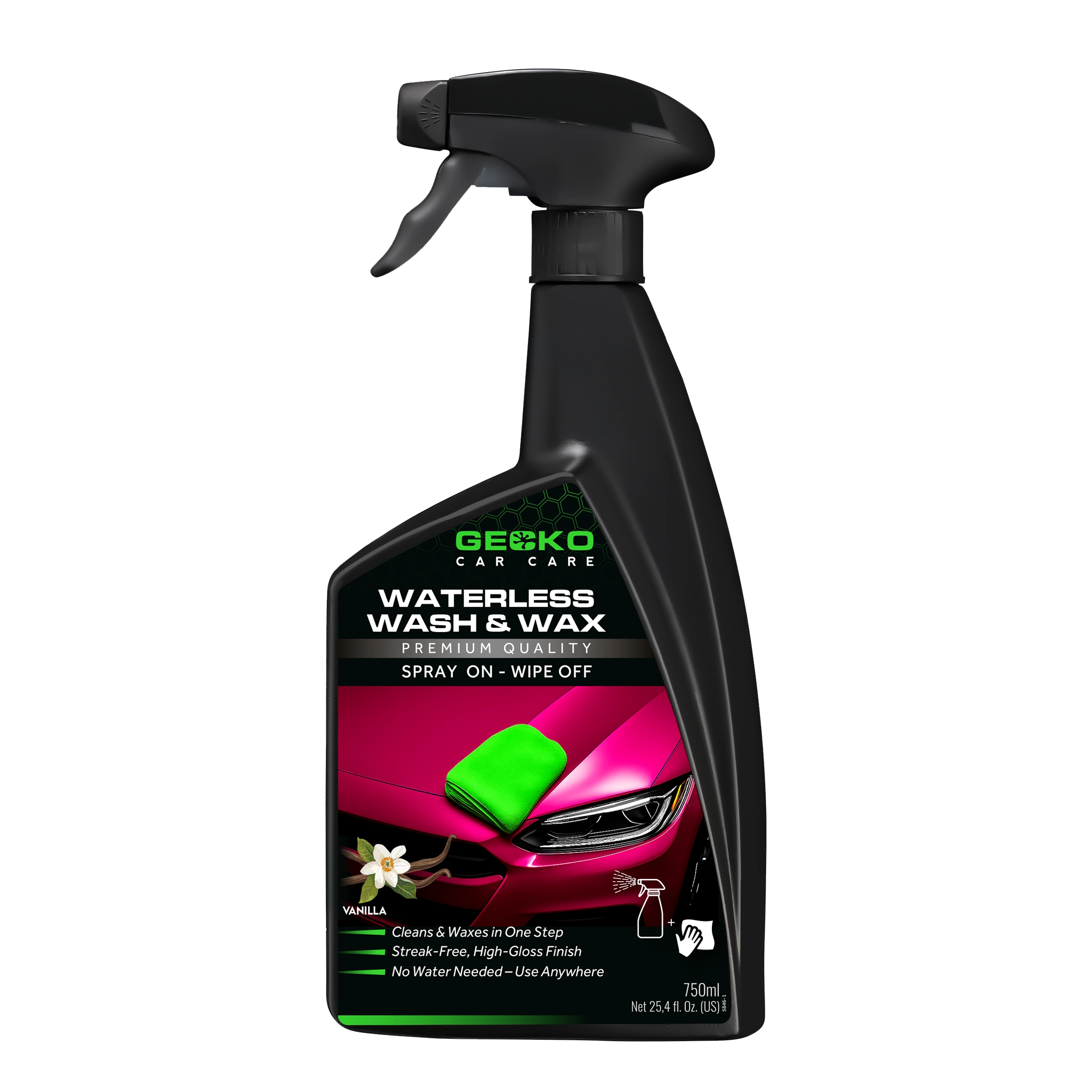 Ceara pentru Spalare fara Apa Waterless & Wax